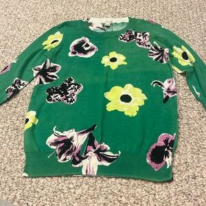 Jcrew flower sweater